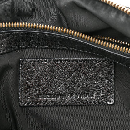 Alexander Wang Pebbled Lambskin Rocco Black Antique Brass Hardware 6 of 13