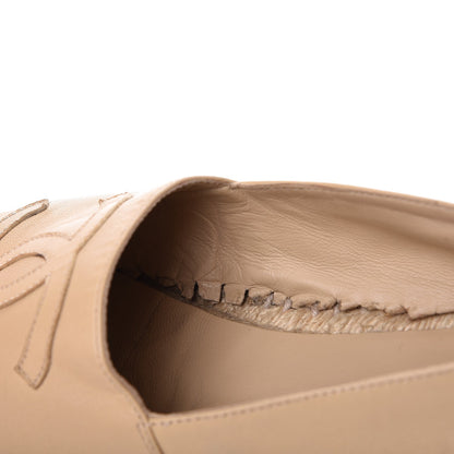Chanel Lambskin CC Espadrilles 38 Beige Black 14 of 21