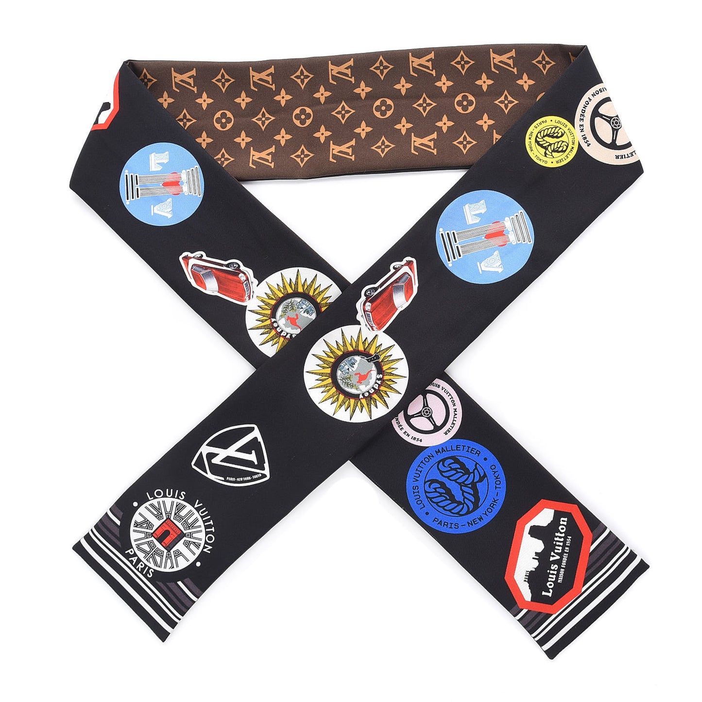 Silk Monogram World Tour Stickers Bandeau Black