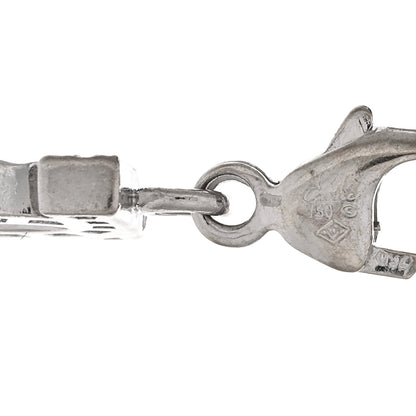 Cartier 18K White Gold Diamond Double C Logo Charm 3 of 3