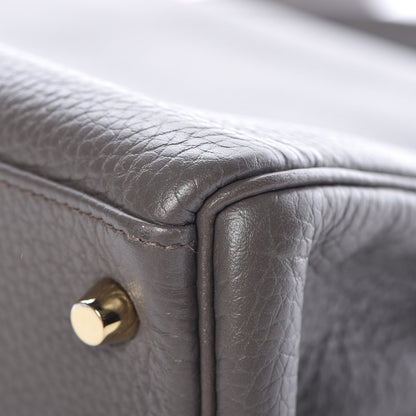 Hermes Taurillon Clemence Kelly Retourne 28 Etain 38 of 42
