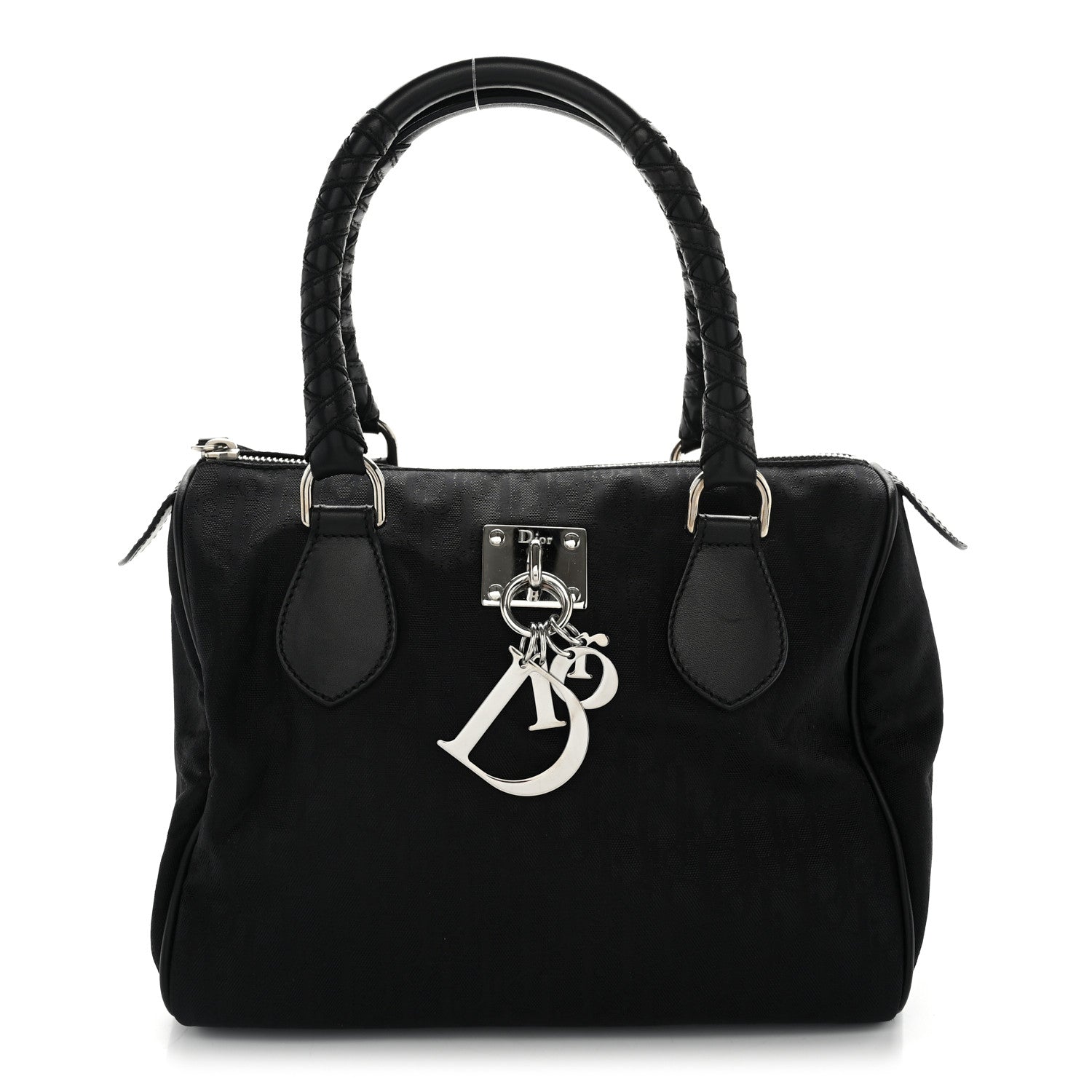 Christian Dior Nylon Monogram Lovely Boston Black 1 of 10