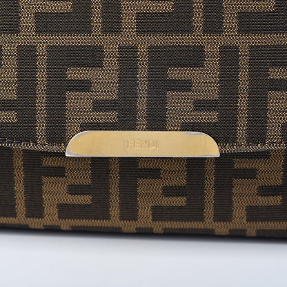 Fendi Zucca Vitello Artic Messenger Bag Tobacco Castagna 18 of 18