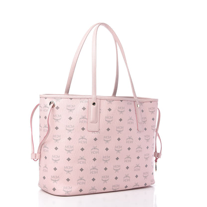 MCM Visetos Medium Liz Reversible Shopper Tote Powder Pink 4 of 10
