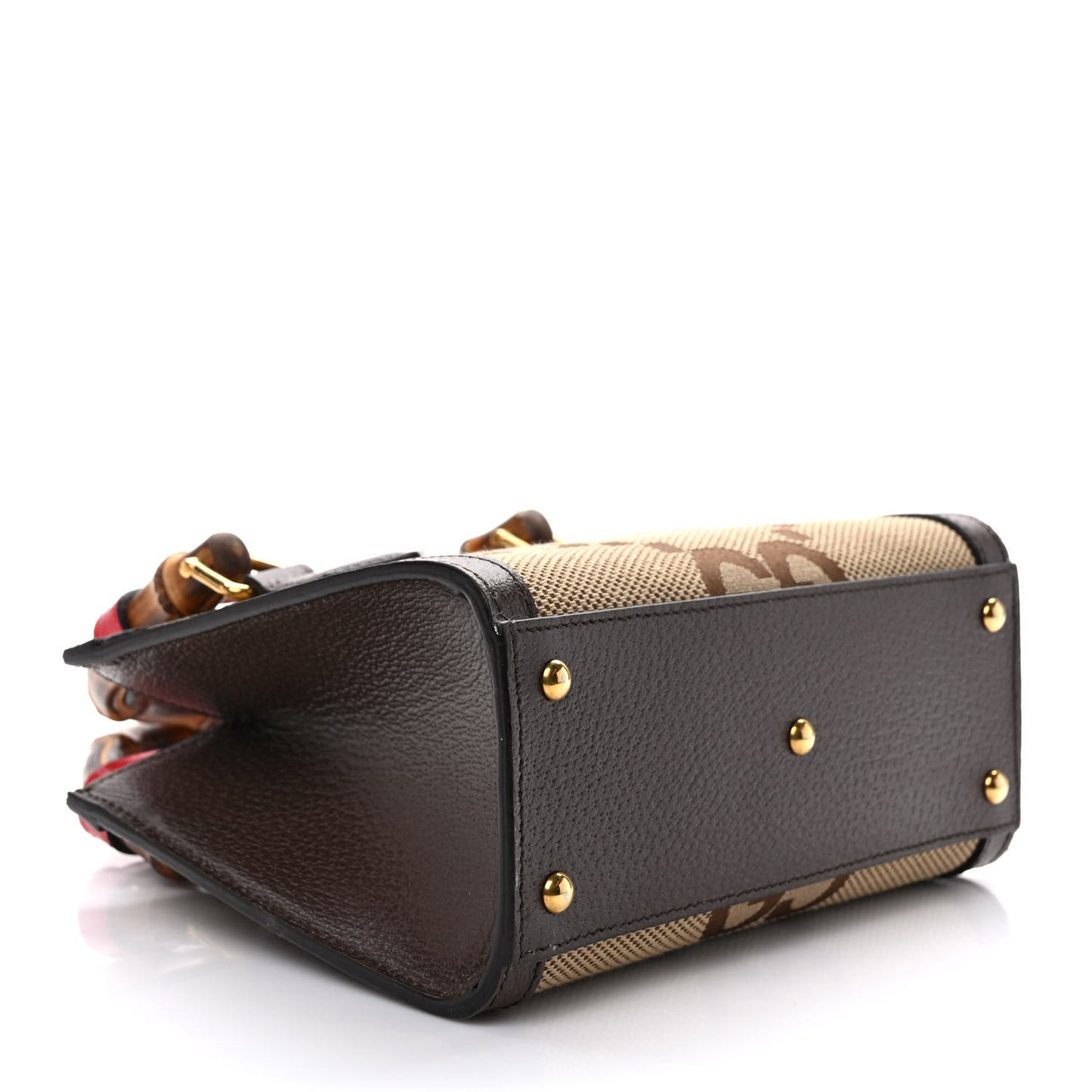 Monogram Jumbo GG Textured Dollar Calfskin Mini Diana Tote Bag Camel Ebony New Acero Pomegranate Red