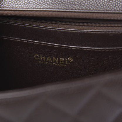 Chanel Caviar Quilted Jumbo Single Flap Brown 6 of 11