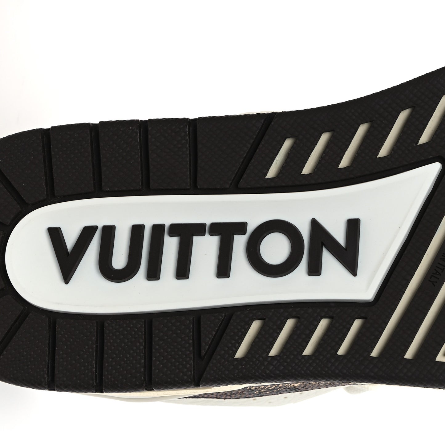 Grained Calfskin Damier Ebene Mens LV Trainer Sneakers 8 Moka Brown