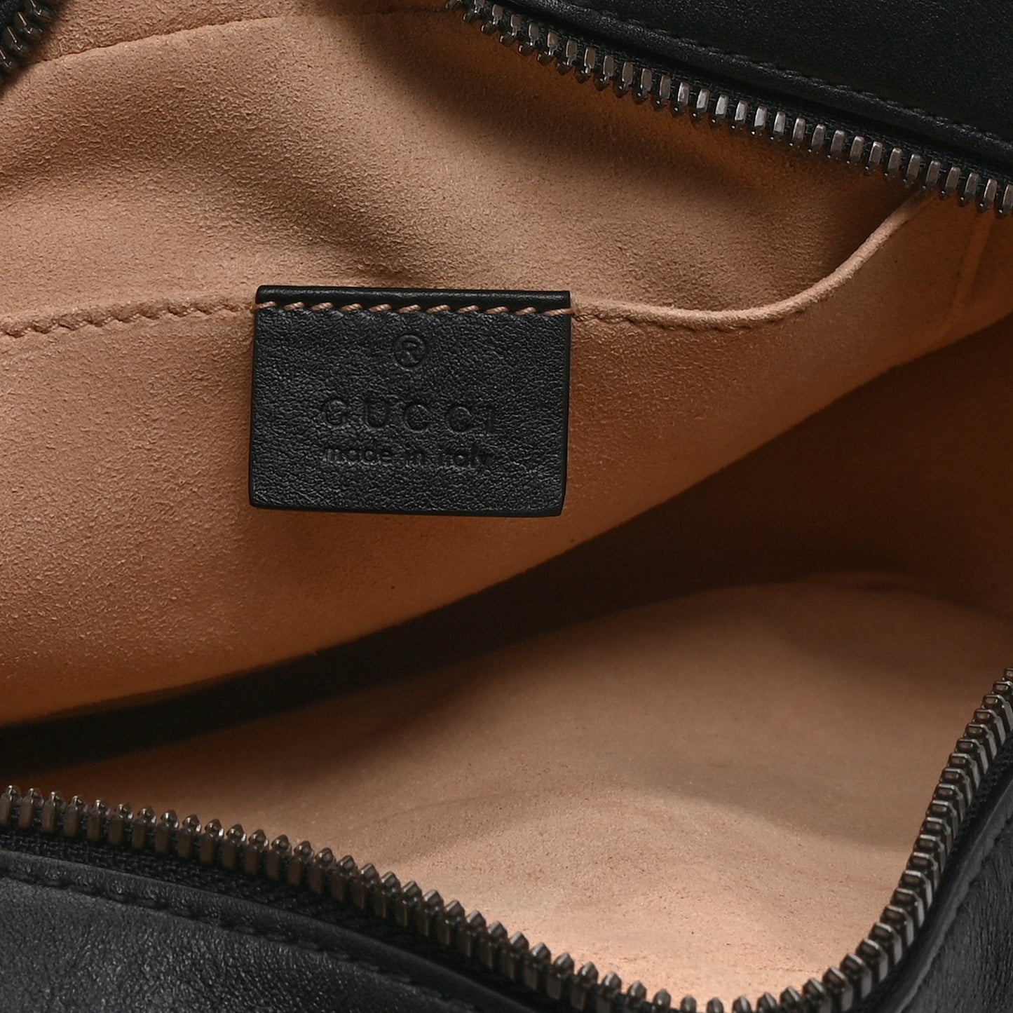 Calfskin Matelasse Small GG Marmont Chain Shoulder Bag Black