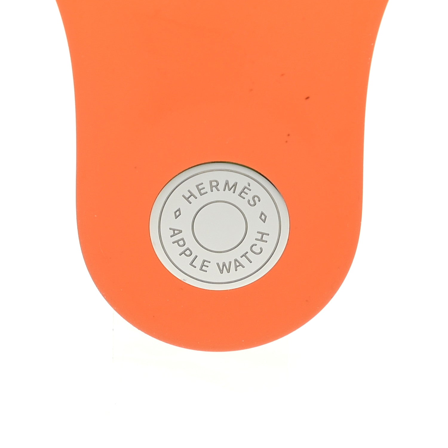 Hermes Silicone 38mm Apple Sports Watch Single Tour Band Orange 6 of 7