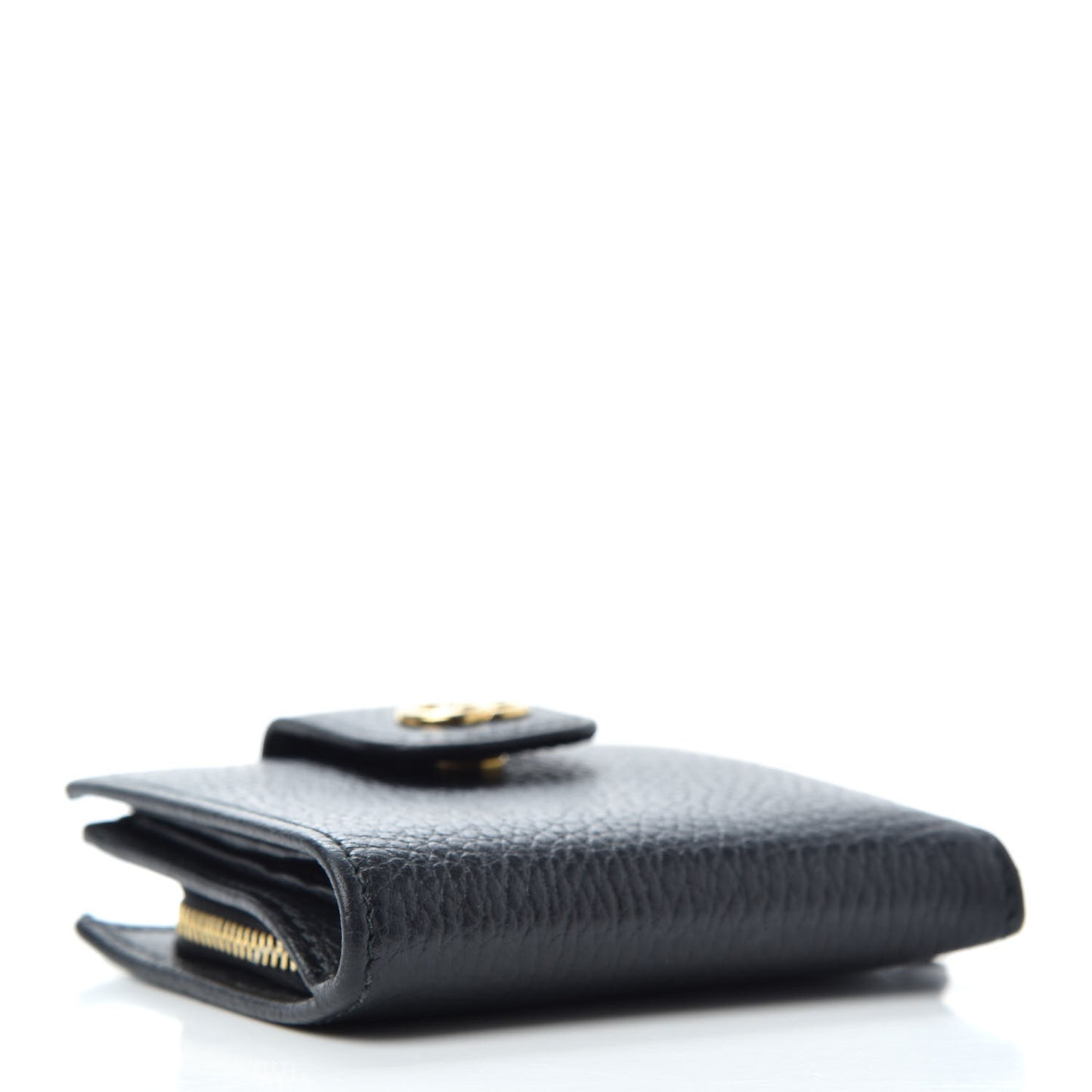 Dollar Calfskin GG Marmont French Wallet Black