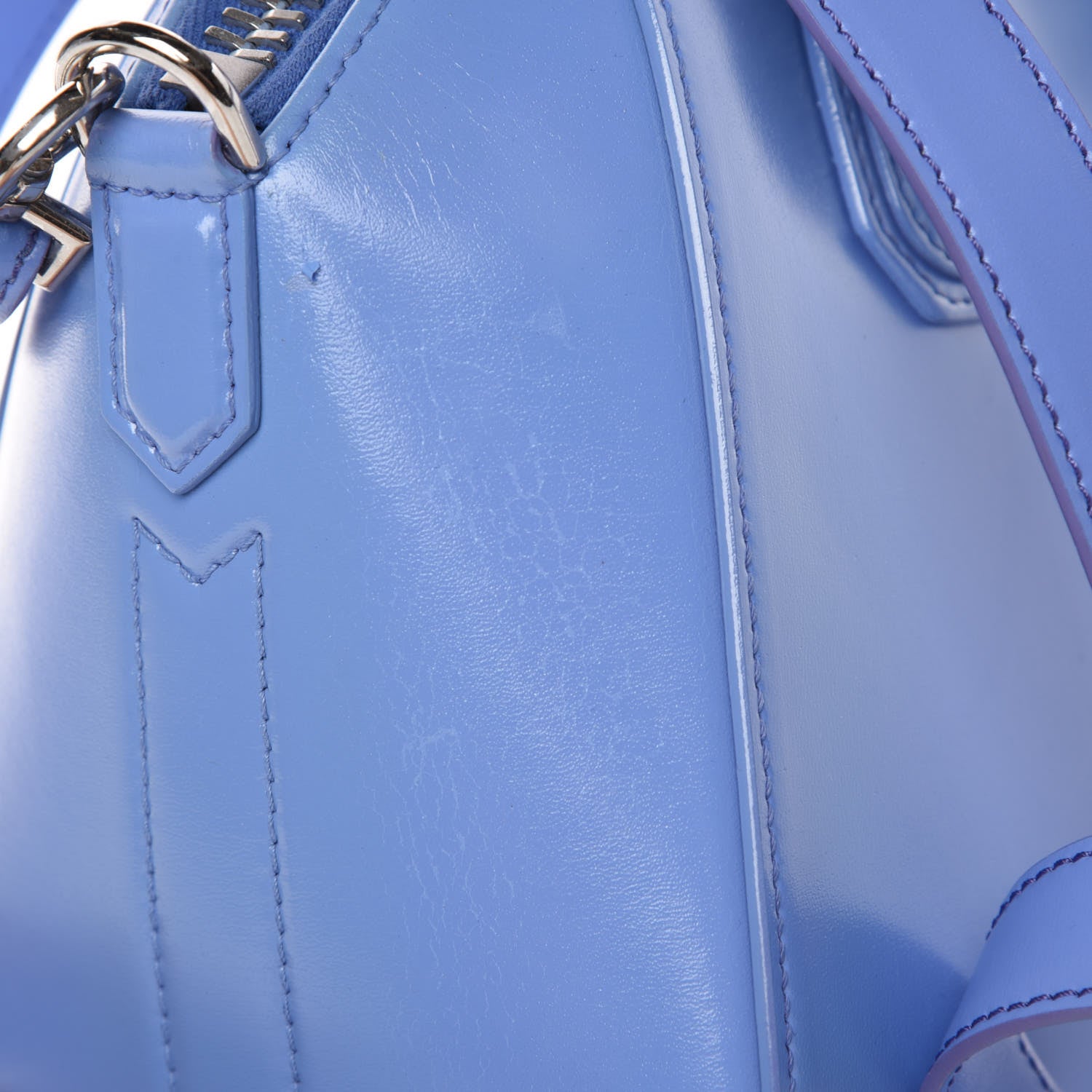 Givenchy Shiny Lord Calfskin Mini Antigona Blue 11 of 12
