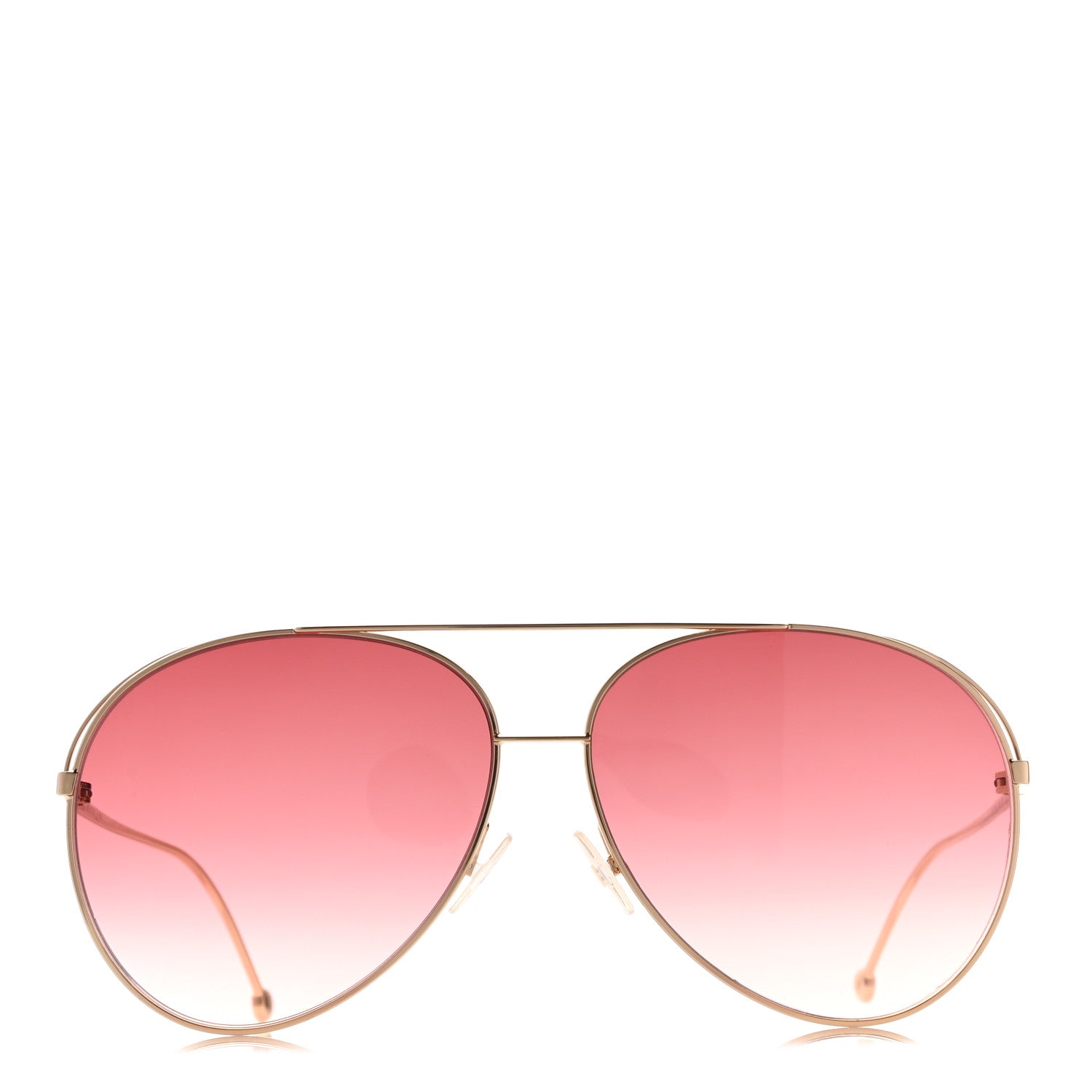 Fendi Metal Aviator Sunglasses FF0286/S Rose Gold 2 of 7