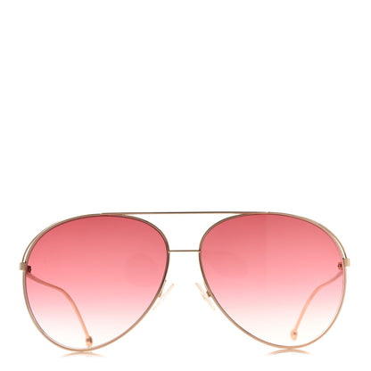 Fendi Metal Aviator Sunglasses FF0286/S Rose Gold 2 of 7