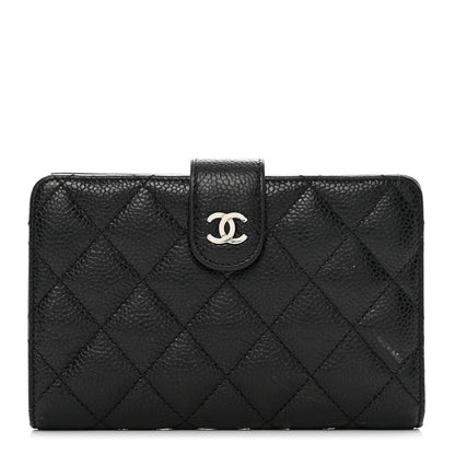Chanel Caviar Quilted CC French Wallet Black 1 of 9