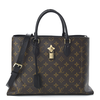 Louis Vuitton Monogram Flower Tote Black 1 of 8