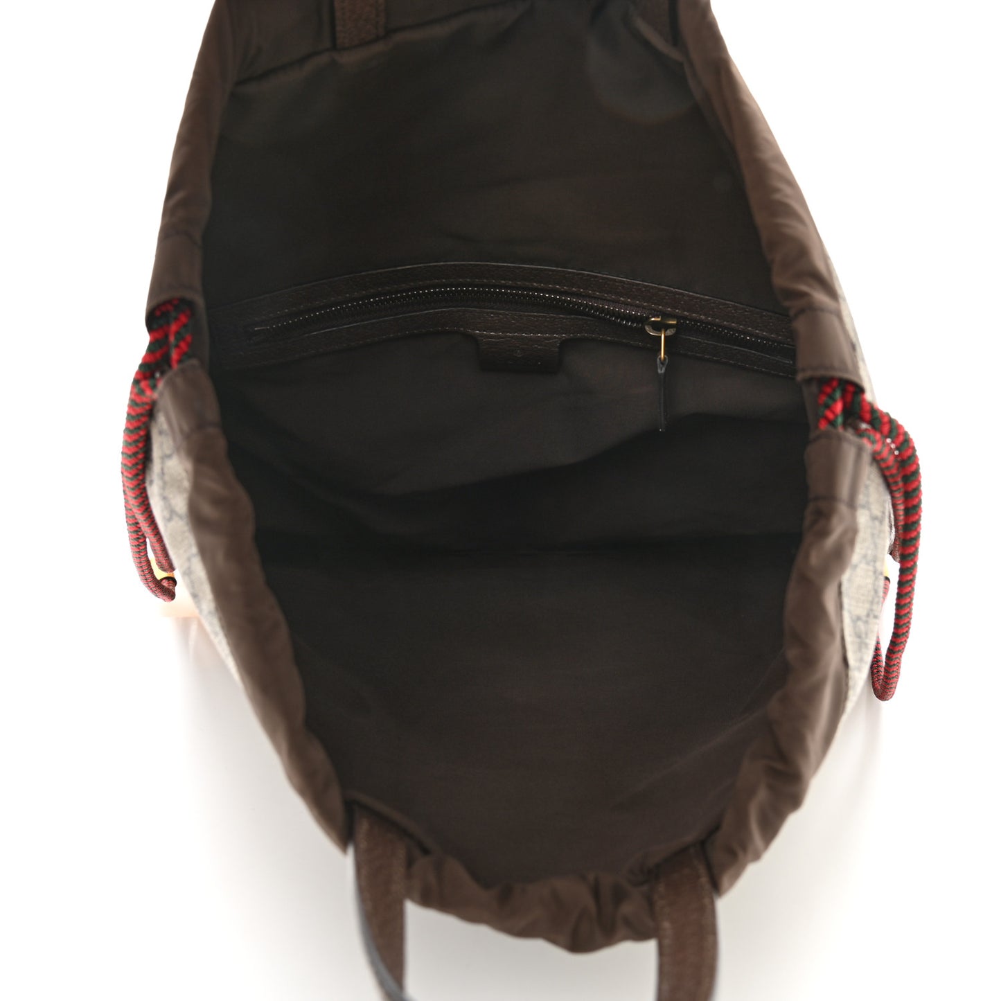 GG Supreme Monogram Neo Vintage Drawstring Backpack Beige New Acero Crop