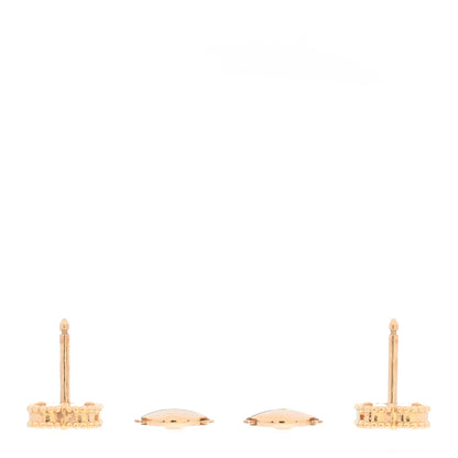 Van Cleef & Arpels 18K Yellow Gold Mother of Pearl Sweet Alhambra Earrings 3 of 7
