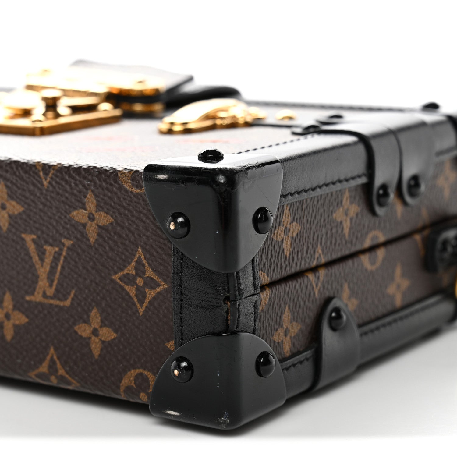 Louis Vuitton Monogram Petite Malle Black 9 of 11