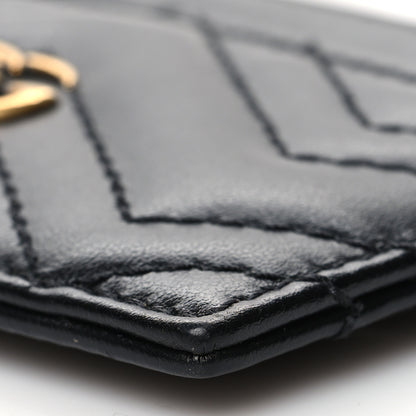 Gucci Calfskin Matelasse GG Marmont Card Holder Black 9 of 9