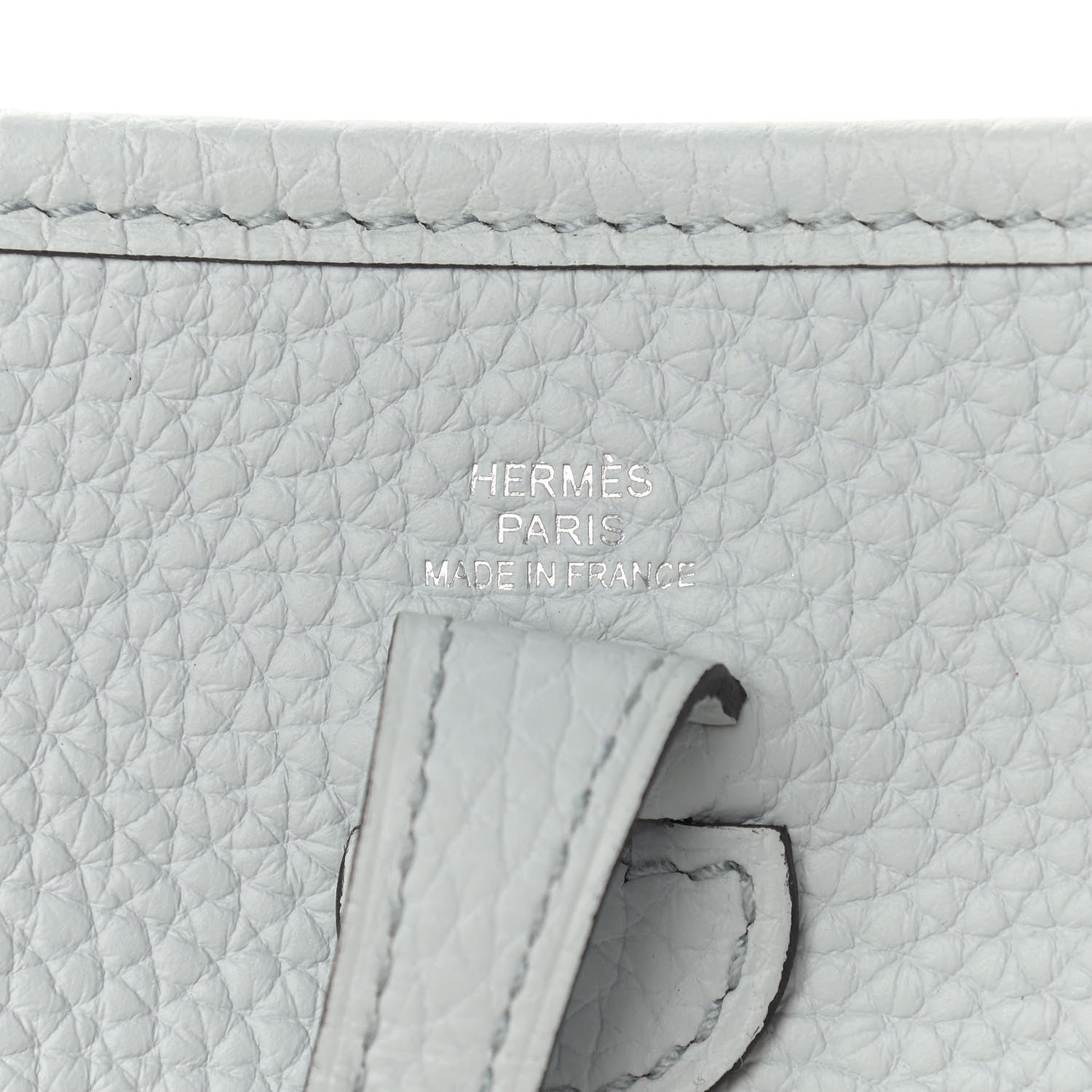 Hermes Taurillon Clemence Amazone Evelyne TPM Bleu Pale Indigo 5 of 9