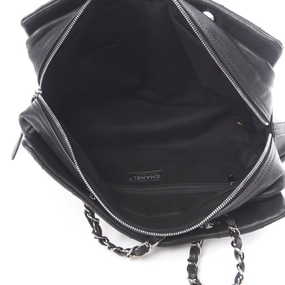Chanel Calfskin Large Diamond Stitch Tote Black 5 of 10