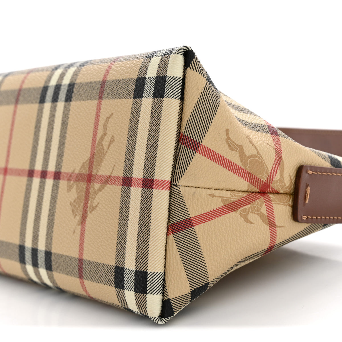 Burberry Haymarket Check Small Shoulder Bag Tan 10 of 10