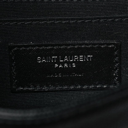 Saint Laurent Grain De Poudre Monogram Toy West Hollywood Fold-Over Bag Black 8 of 10