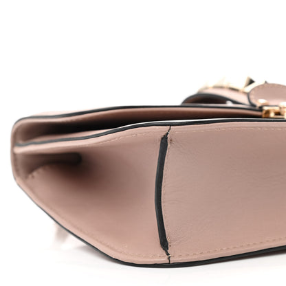 Valentino Garavani Vitello Medium Glam Lock Rockstud Flap Poudre 9 of 10
