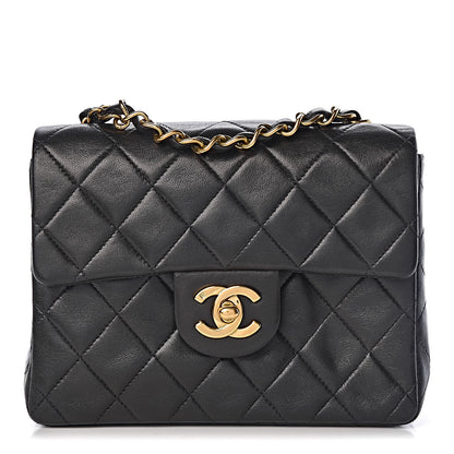 Chanel Lambskin Quilted Mini Square Flap Black 1 of 11
