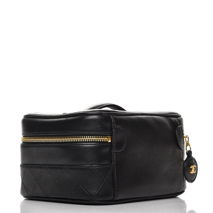 Chanel Lambskin Vanity Cosmetic Case Black 3 of 13