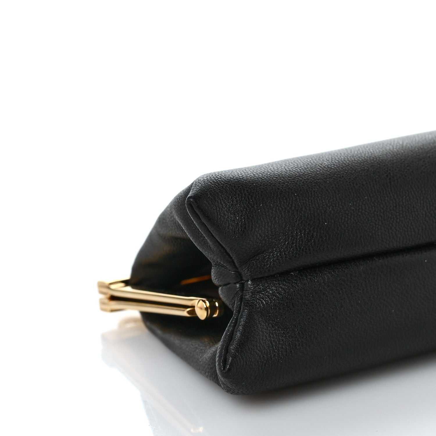 Miu Miu Goatskin Frame Chain Shoulder Pouch Black 6 of 7