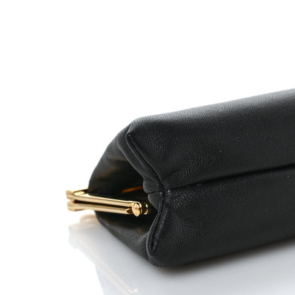 Miu Miu Goatskin Frame Chain Shoulder Pouch Black 6 of 7
