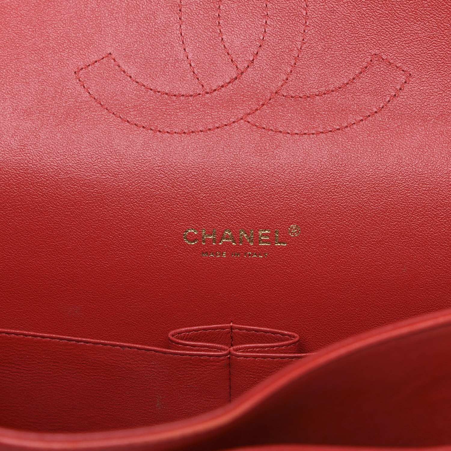 Chanel Lambskin Quilted Maxi Double Flap Red 6 of 18