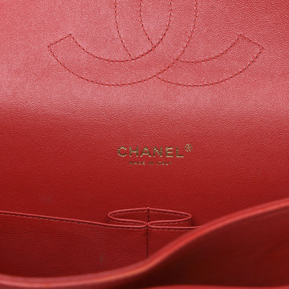Chanel Lambskin Quilted Maxi Double Flap Red 6 of 18