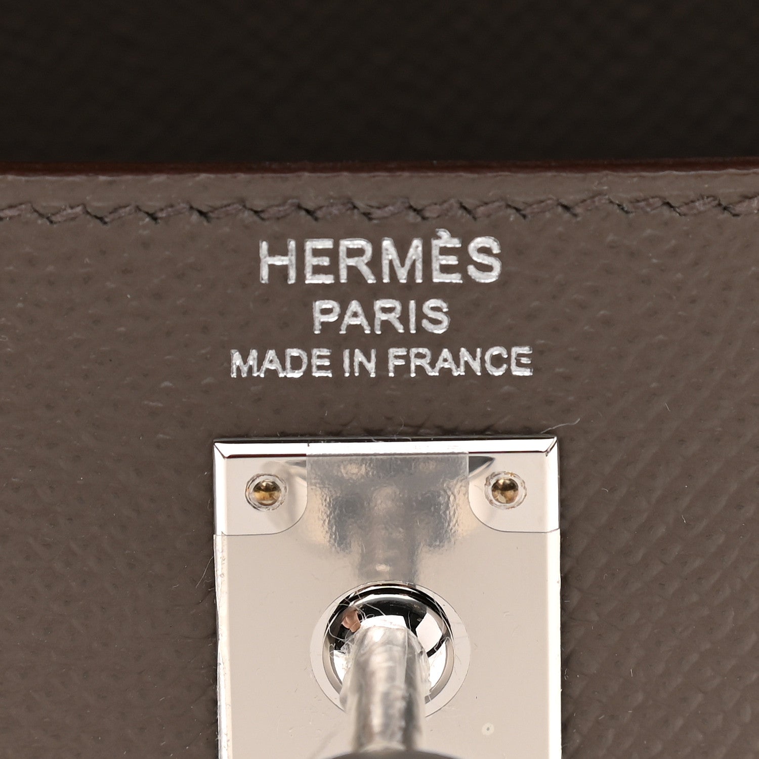 Hermes Epsom Kelly Sellier 25 Etain 6 of 10