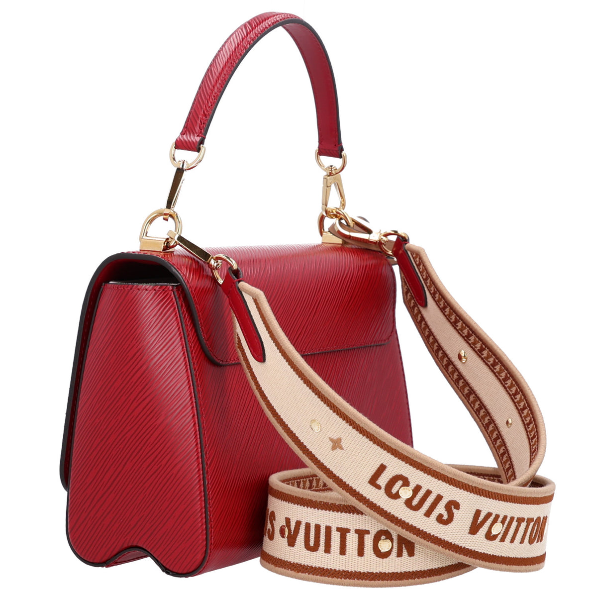 Louis Vuitton Epi Twist Shoulder Bag MM Rouge 3 of 9