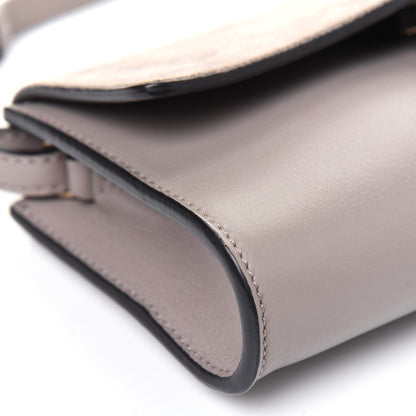 Chloe Suede Calfskin Mini Faye Shoulder Bag Motty Grey 10 of 18