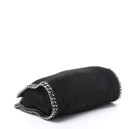 Stella McCartney Shaggy Deer Mini Falabella Fold Over Tote Black 3 of 9