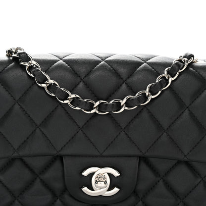 Chanel Lambskin Quilted Mini Rectangular Flap Black 8 of 10