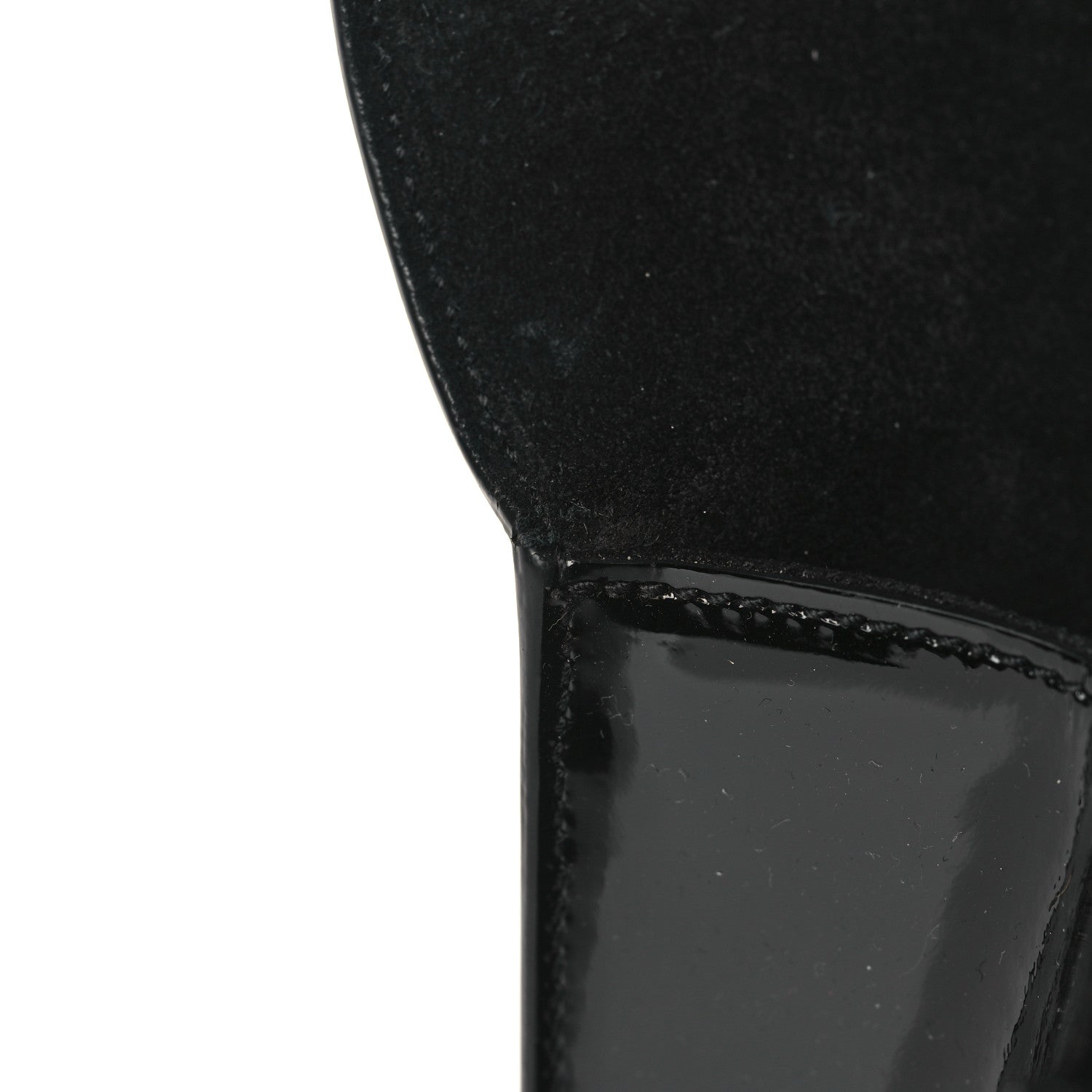 Saint Laurent Patent Cassandre Tassel Clutch Black 7 of 7