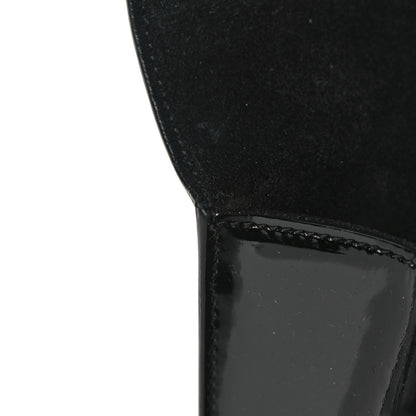 Saint Laurent Patent Cassandre Tassel Clutch Black 7 of 7