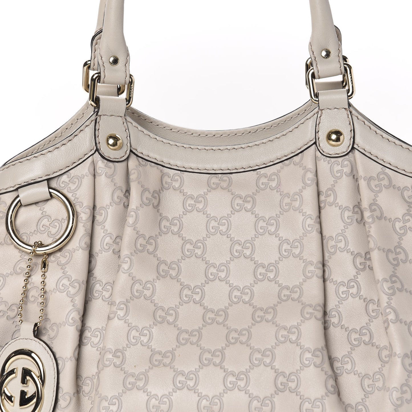Guccissima Medium Sukey Tote Mystic White