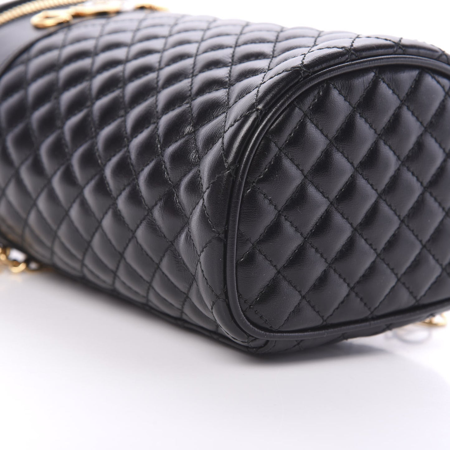 Calfskin Trapuntata Zumi Belt Bag Black