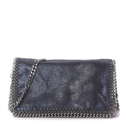 Stella McCartney Shaggy Deer Falabella Crossbody Bag Navy 1 of 10