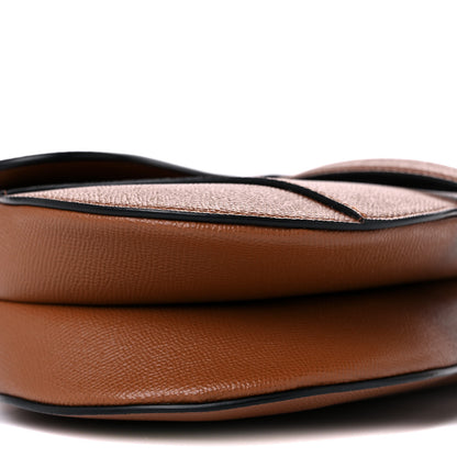 Christian Dior Grained Calfskin Saddle Bag Camello 5 of 12