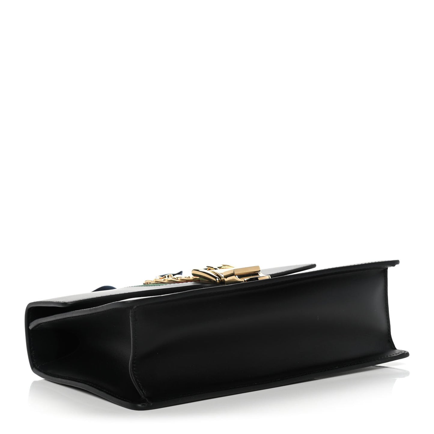 Calfskin Small Sylvie Shoulder Bag Black