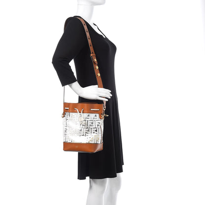 Fendi TPU FF Vitello Aura F is Fendi Grande Mon Tresor Bucket Bag White Cuoio 2 of 11