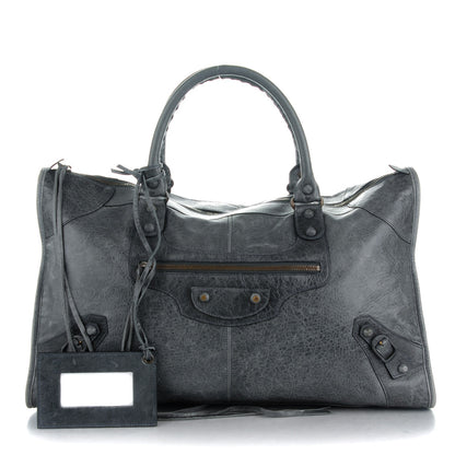 Balenciaga Agneau Rubber Covered Classic Hardware Work Anthracite 1 of 8