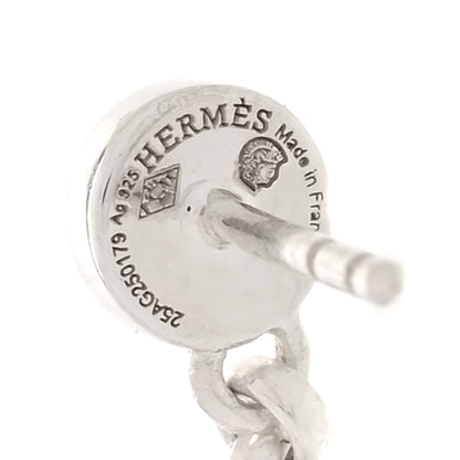Hermes Sterling Silver Alea II Dangle Earrings 4 of 5