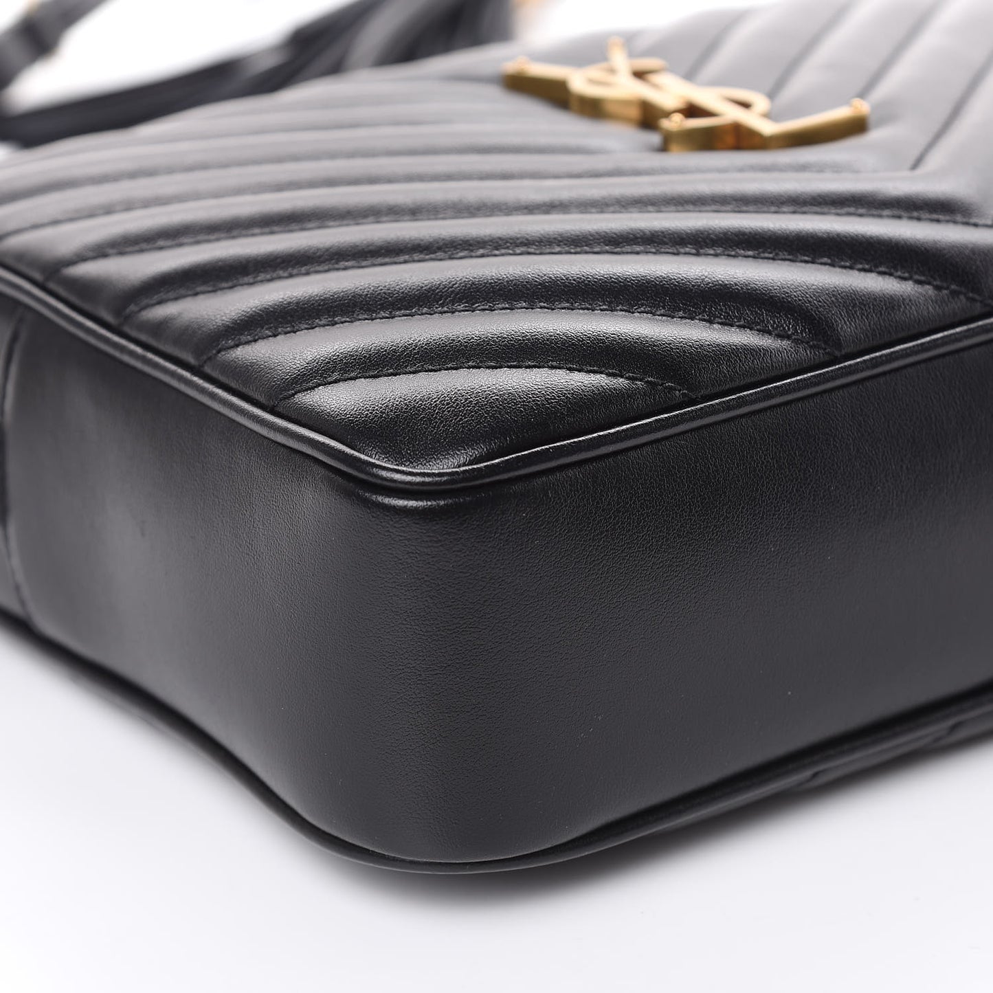 Calfskin Matelasse Monogram Lou Camera Bag Black